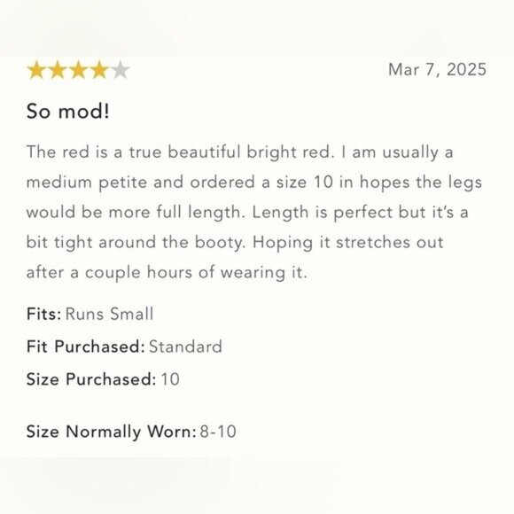 NWT Size 16 - Anthropologie Maeve Belted Cropped Jumpsuit in Red (NWT US$ 158) - Picture 6 of 16